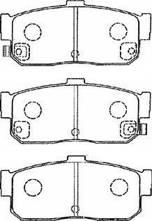 Aisin B2N022 - Тормозные колодки, дисковые, комплект autosila-amz.com