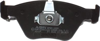 AISIN BPBM-1009 - Тормозные колодки, дисковые, комплект autosila-amz.com