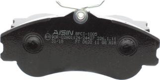 AISIN BPCI-1005 - Тормозные колодки, дисковые, комплект autosila-amz.com