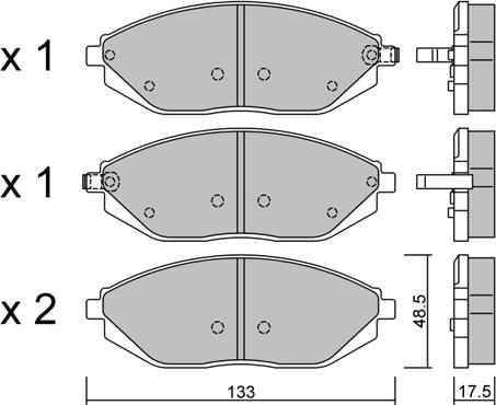 AISIN BPDO-1004 - Тормозные колодки, дисковые, комплект autosila-amz.com