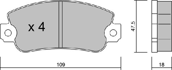 Aisin BPFI-1041 - Тормозные колодки, дисковые, комплект autosila-amz.com