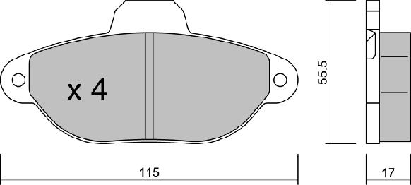 Aisin BPFI-1006 - Тормозные колодки, дисковые, комплект autosila-amz.com