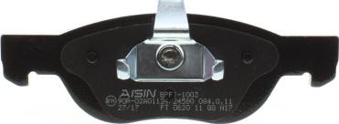 AISIN BPFI-1003 - Тормозные колодки, дисковые, комплект autosila-amz.com
