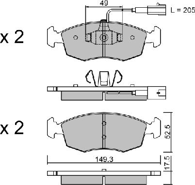 AISIN BPFI-1007 - Тормозные колодки, дисковые, комплект autosila-amz.com