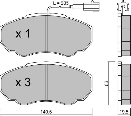 Aisin BPFI-1010 - Тормозные колодки, дисковые, комплект autosila-amz.com