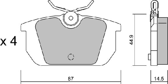 Aisin BPFI-2007 - Тормозные колодки, дисковые, комплект autosila-amz.com