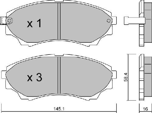 Aisin BPFO-1909 - Тормозные колодки, дисковые, комплект autosila-amz.com