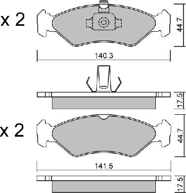 Aisin BPFO-1011 - Тормозные колодки, дисковые, комплект autosila-amz.com