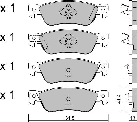 Aisin BPIS-2900 - Тормозные колодки, дисковые, комплект autosila-amz.com