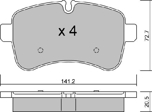 Aisin BPIV-2001 - Тормозные колодки, дисковые, комплект autosila-amz.com