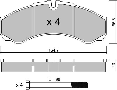 Aisin BPIV-2002 - Тормозные колодки, дисковые, комплект autosila-amz.com