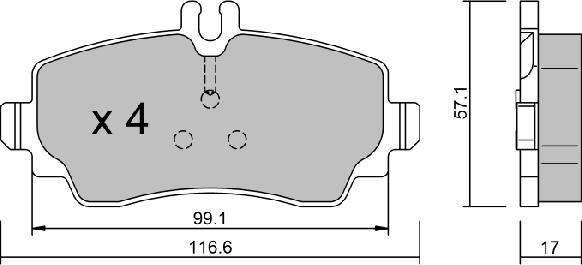 Aisin BPMB-1003 - Тормозные колодки, дисковые, комплект autosila-amz.com