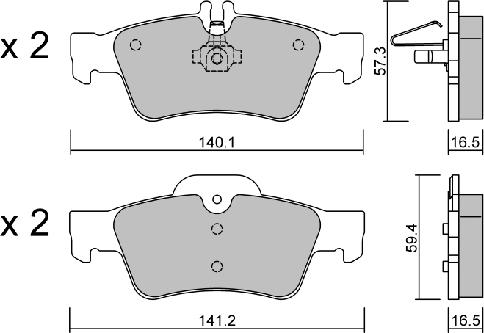 Aisin BPMB-2004 - Тормозные колодки, дисковые, комплект autosila-amz.com