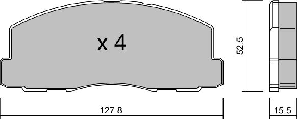 Aisin BPMI-1903 - Тормозные колодки, дисковые, комплект autosila-amz.com