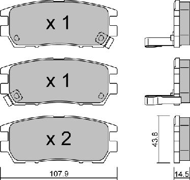 Aisin BPMI-2900 - Тормозные колодки, дисковые, комплект autosila-amz.com