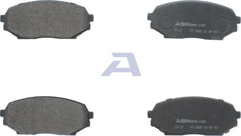 AISIN BPMZ-1900 - Тормозные колодки, дисковые, комплект autosila-amz.com