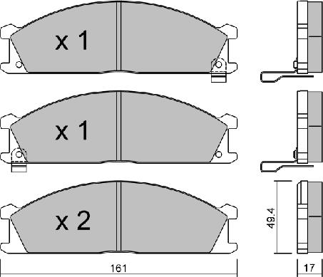 Aisin BPNI-1912 - Тормозные колодки, дисковые, комплект autosila-amz.com