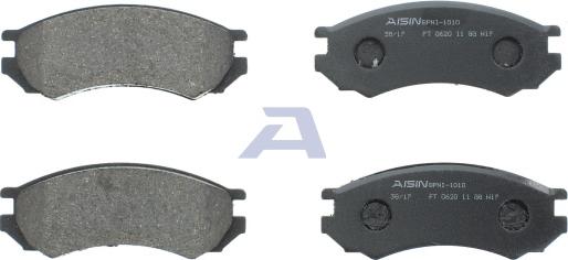 AISIN BPNI-1010 - Тормозные колодки, дисковые, комплект autosila-amz.com