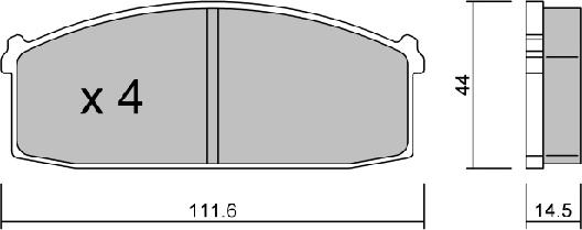 Aisin BPNI-1017 - Тормозные колодки, дисковые, комплект autosila-amz.com