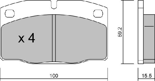 Aisin BPOP-1004 - Тормозные колодки, дисковые, комплект autosila-amz.com