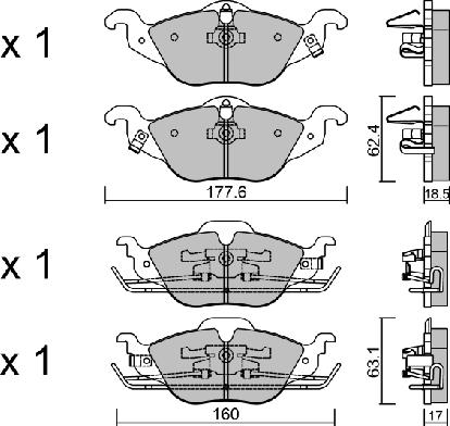 Aisin BPOP-1006 - Тормозные колодки, дисковые, комплект autosila-amz.com