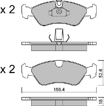 Aisin BPOP-1016 - Тормозные колодки, дисковые, комплект autosila-amz.com