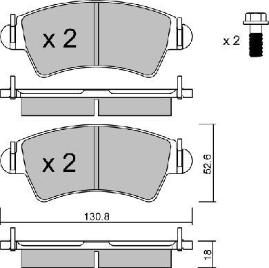 Aisin BPPE-1019 - Тормозные колодки, дисковые, комплект autosila-amz.com