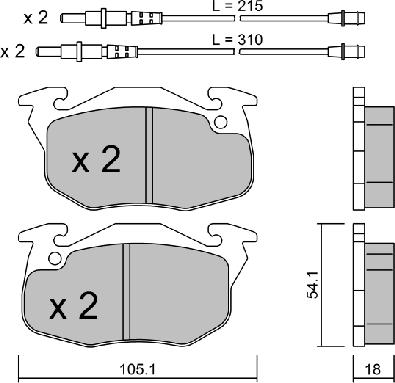 Aisin BPPE-1014 - Тормозные колодки, дисковые, комплект autosila-amz.com