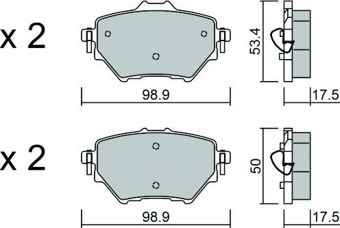 Aisin BPPE-2013 - Тормозные колодки, дисковые, комплект autosila-amz.com