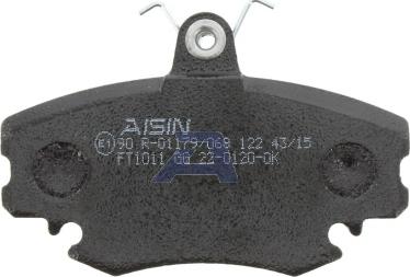 AISIN BPRE-1004 - Тормозные колодки, дисковые, комплект autosila-amz.com