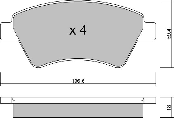 Aisin BPRE-1002 - Тормозные колодки, дисковые, комплект autosila-amz.com