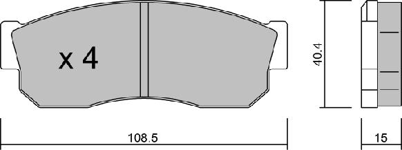 Aisin BPSB-1901 - Тормозные колодки, дисковые, комплект autosila-amz.com