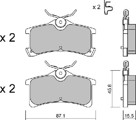 Aisin BPTO-2009 - Тормозные колодки, дисковые, комплект autosila-amz.com