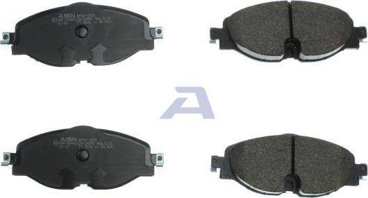 AISIN BPVW-1029 - Тормозные колодки, дисковые, комплект autosila-amz.com