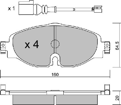 Aisin BPVW-1029 - Тормозные колодки, дисковые, комплект autosila-amz.com