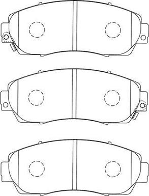 AISIN C1N048 - Тормозные колодки, дисковые, комплект autosila-amz.com