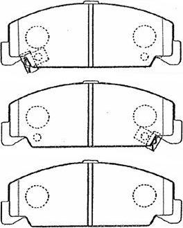 Aisin C1N036 - Тормозные колодки, дисковые, комплект autosila-amz.com