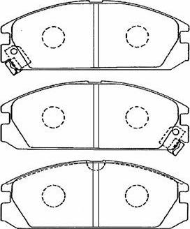 AISIN C1N033 - Тормозные колодки, дисковые, комплект autosila-amz.com