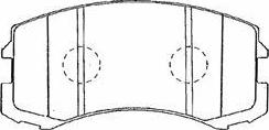 Aisin D1N004 - Тормозные колодки, дисковые, комплект autosila-amz.com