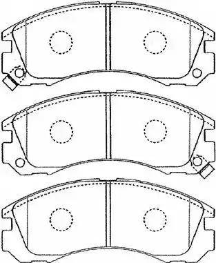 Aisin D1N034 - Тормозные колодки, дисковые, комплект autosila-amz.com