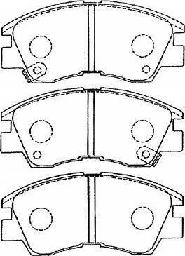 Aisin D1N033 - Тормозные колодки, дисковые, комплект autosila-amz.com