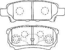 Aisin D2N049 - Тормозные колодки, дисковые, комплект autosila-amz.com