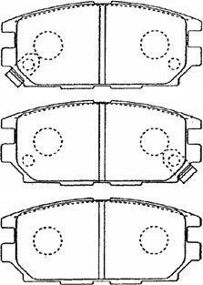 Aisin D2N036 - Тормозные колодки, дисковые, комплект autosila-amz.com