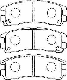 Aisin D2N032 - Тормозные колодки, дисковые, комплект autosila-amz.com