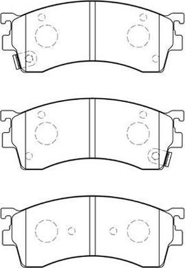 AISIN E1N026 - Тормозные колодки, дисковые, комплект autosila-amz.com