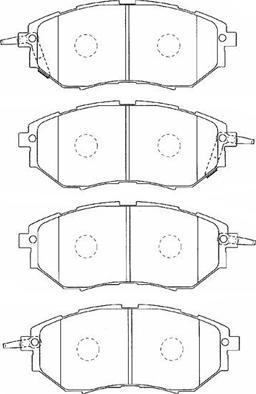 Aisin F1N019 - Тормозные колодки, дисковые, комплект autosila-amz.com