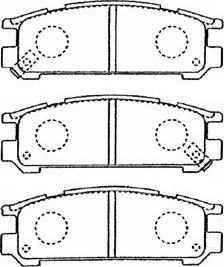 Aisin F2N012 - Тормозные колодки, дисковые, комплект autosila-amz.com