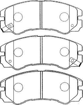 AISIN J1N008 - Тормозные колодки, дисковые, комплект autosila-amz.com