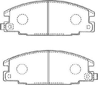 Aisin J1N010 - Тормозные колодки, дисковые, комплект autosila-amz.com