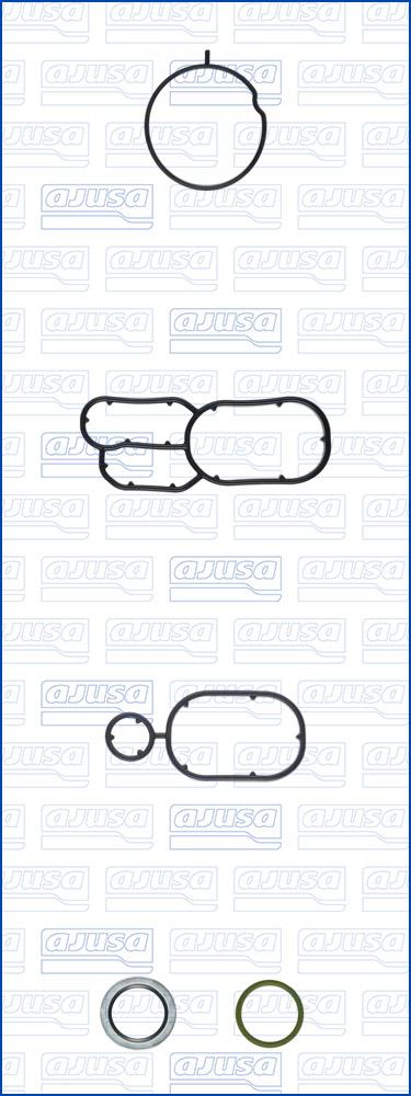 Ajusa 54302200 - Комплект прокладок, блок-картер двигателя autosila-amz.com